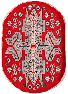 Red Caucasian 2' 2 x 3' 1 - No. 27365