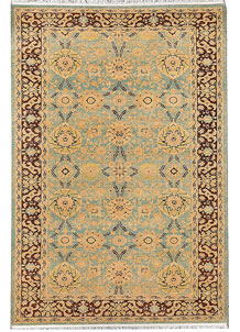 Dark Sea Green Oushak 4' 1 x 6' - SKU 37680