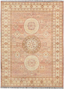 Bisque Oushak 4' 2 x 5' 7 - No. 37848
