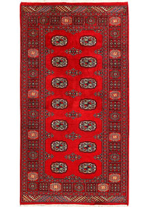 Dark Red Bokhara 3' x 5' 7 - No. 41442