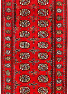 Dark Red Bokhara 3' x 6' - No. 41481
