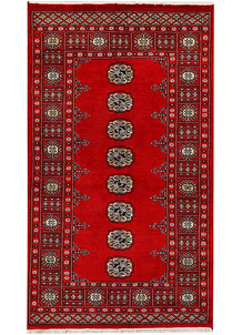 Dark Red Bokhara 3' x 5' 3 - No. 43976