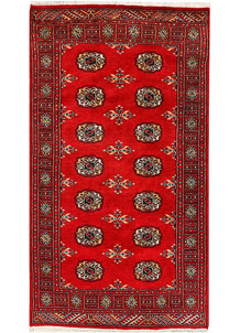 Dark Red Bokhara 3' x 5' 5 - No. 43979