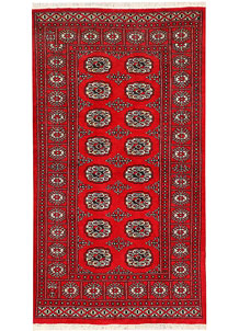 Dark Red Bokhara 3' 1 x 5' 5 - No. 43992
