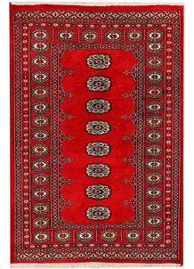 Dark Red Bokhara 3' 1 x 4' 6 - No. 44024