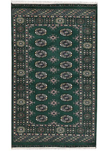 Darkgreen Bokhara 3' 1 x 5' 2 - No. 44137