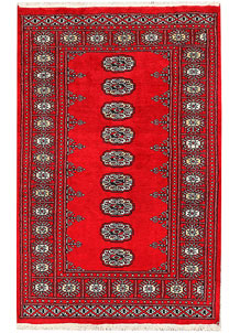 Red Bokhara 3' x 4' 7 - No. 44164