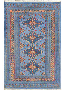 Light Steel Blue Jaldar 3' 1 x 4' 10 - No. 44232