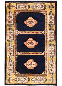 Midnight Blue Jaldar 2' 6 x 3' 11 - No. 44455