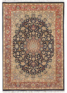 Midnight Blue Ardibil 4' 2 x 6' 2 - No. 44728