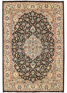 Black Isfahan 6' 1 x 9' 1 - No. 44815