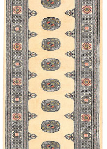 Antique White Bokhara 2' 7 x 8' 9 - No. 45322
