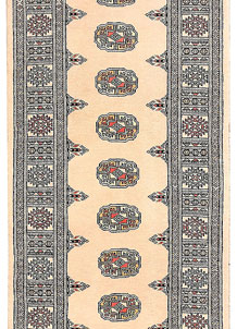 Antique White Bokhara 2' 6 x 8' 8 - No. 45341