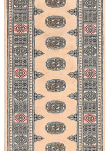 Antique White Bokhara 2' 7 x 9' 1 - No. 45343