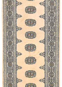 Antique White Bokhara 2' 7 x 8' 8 - No. 45354