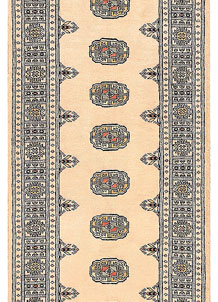 Antique White Bokhara 2' 7 x 9' 1 - No. 45389