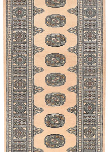 Antique White Bokhara 2' 7 x 9' 3 - No. 45406