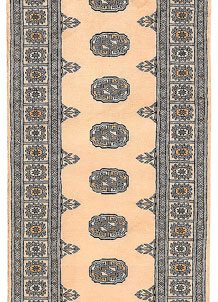 Antique White Bokhara 2' 6 x 10' 2 - No. 45459