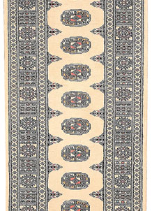 Antique White Bokhara 2' 6 x 9' 6 - No. 45587