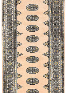 Antique White Bokhara 2' 7 x 12' 1 - No. 45624