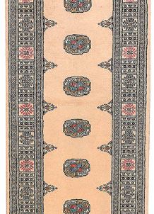 Antique White Bokhara 2' 7 x 11' 1 - No. 45660