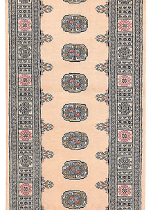 Antique White Bokhara 2' 7 x 10' 8 - No. 45669