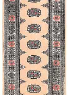 Antique White Bokhara 2' 7 x 11' 5 - No. 45714