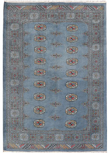 Light Slate Grey Bokhara 4' 3 x 6' 1 - No. 45739