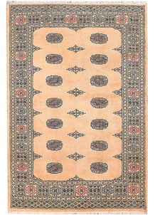 Navajo White Bokhara 4' 2 x 6' 1 - No. 45742