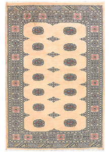 Navajo White Bokhara 4' 2 x 6' 1 - No. 45790