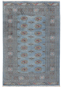 Light Slate Grey Bokhara 4' x 6' - No. 45811