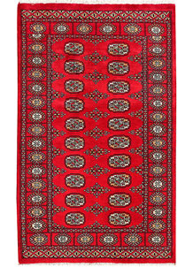 Dark Red Bokhara 3' 1 x 5' 1 - No. 46185