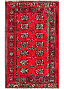 Red Bokhara 3' 2 x 5' - No. 46274