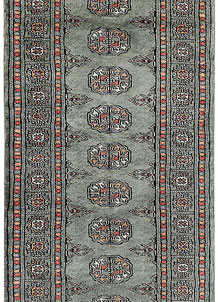 Dark Slate Grey Bokhara 2' 1 x 6' 4 - No. 46479