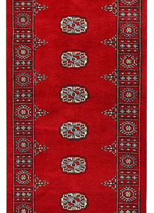 Dark Red Bokhara 2' 6 x 12' 2 - No. 46877