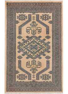 Navajo White Caucasian 4' 2 x 6' 5 - No. 47046