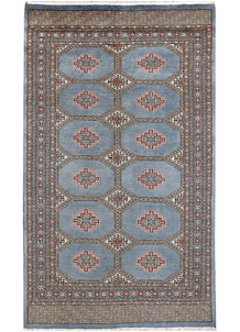 Steel Blue Jaldar 4' 1 x 6' 9 - No. 47064