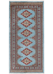 Sky Blue Jaldar 3' 2 x 6' 4 - No. 47124