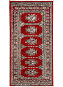 Dark Red Jaldar 3' 2 x 6' 1 - No. 47214