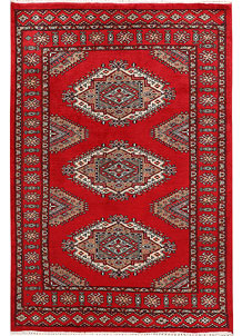 Dark Red Jaldar 3' 2 x 4' 8 - No. 47253