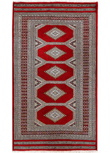 Dark Red Jaldar 3' 1 x 5' 5 - No. 47304