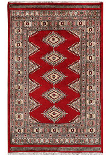 Dark Red Jaldar 3' x 4' 8 - No. 47323