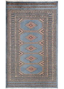Light Slate Grey Jaldar 3' 3 x 5' 3 - No. 47343