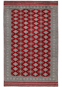 Dark Red Jaldar 6' 6 x 10' 2 - No. 47693