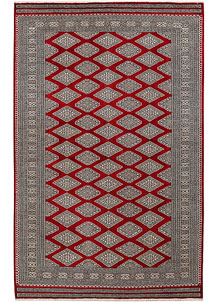 Dark Red Jaldar 5' 7 x 8' 3 - No. 47787