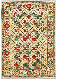 Blanched Almond Mahal 6' 3 x 8' 11 - No. 52431