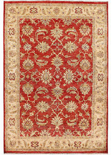 Orange Red Ziegler 4' 6 x 6' 6 - SKU 52437