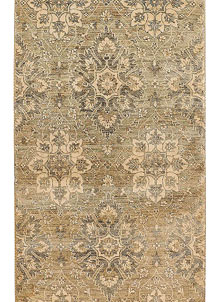 Dark Khaki Ikat 2' 6 x 11' 5 - No. 52480
