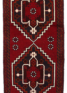 Dark Red Baluchi 2' 6 x 9' 10 - SKU 53852