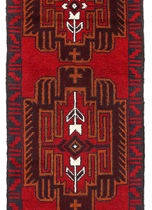 Firebrick Baluchi 2' 4 x 9' 4 - SKU 53916